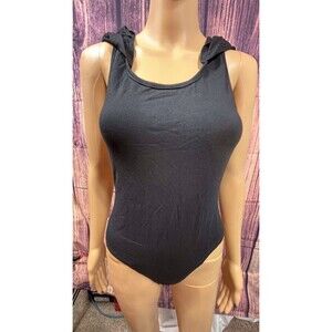 JUMISEE Women Rave Pentagram Bodysuit Jumpsuit Sexy Clubwear,Black Size L